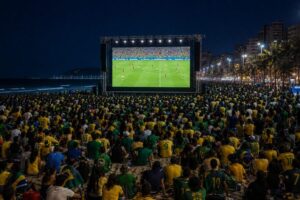 Praia Grande na Copa instala Telão gigante para transmissão dos Jogos do Brasil